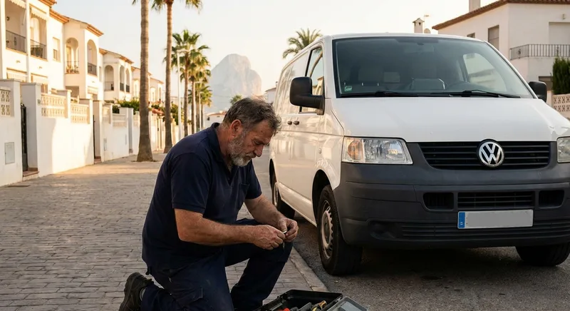 Locksmith service van in Calpe