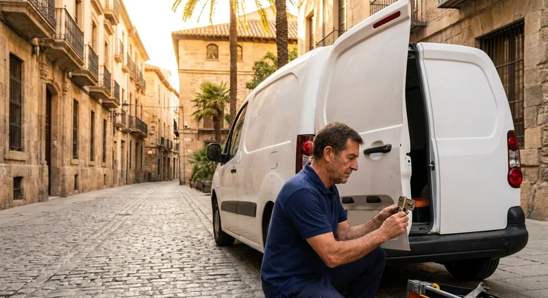 Locksmith service van in Alicante