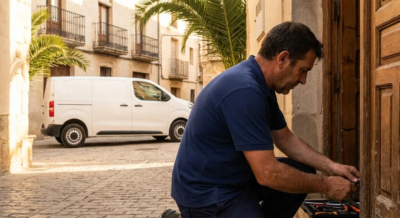 Locksmith service van in Benidorm Old Town