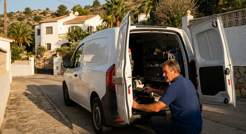 Locksmith service van in Benitachell