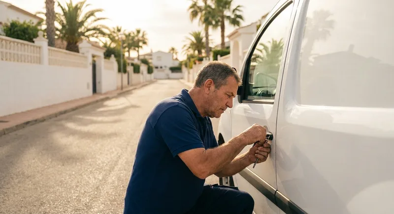 Locksmith service van in La Mata